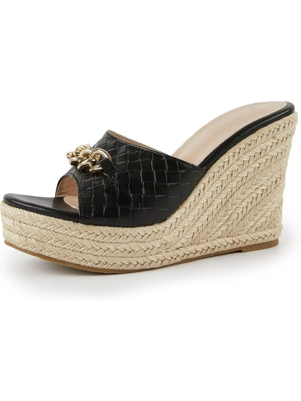 Stylish Women's Wedge Sandals - Platform Espadrille Heel, Casual Summer Slides